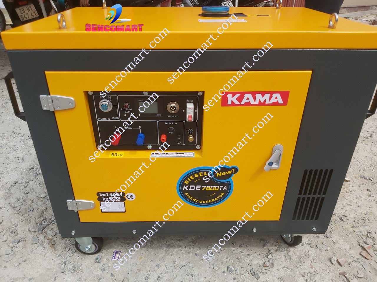 Máy Phát Điện Chạy Dầu Kama 7800TA Công Suất 6kw Chống Ồn Siêu Tốt