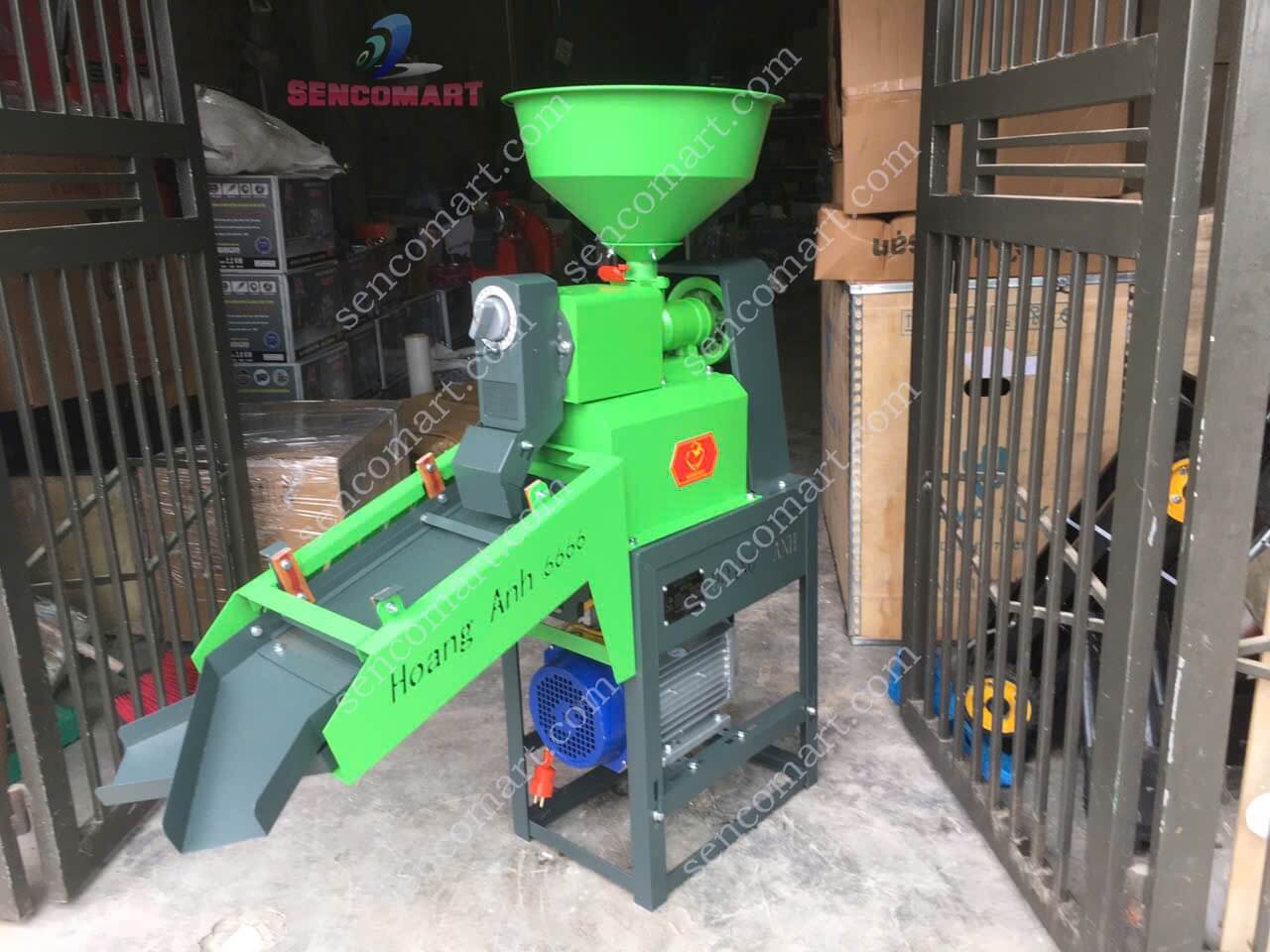 Máy Xay Xát Gạo Có Lọc Sạn Sencomart 5555- XANH