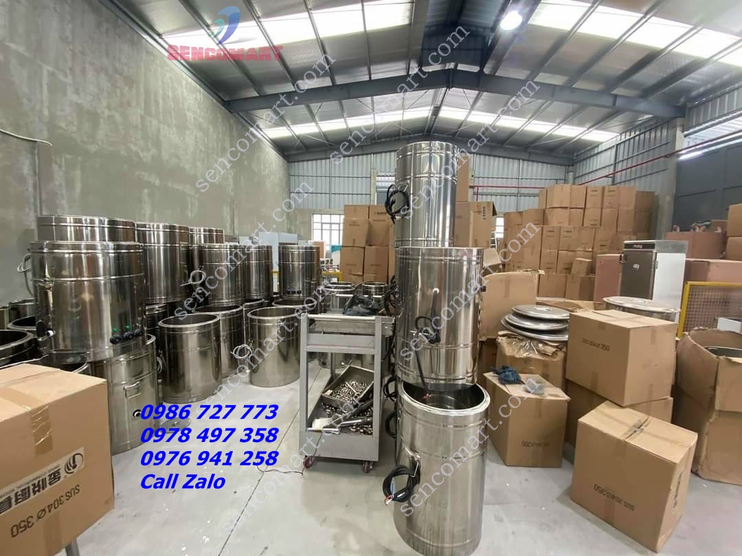 Nồi Nấu Cháo Công Nghiệp 100 Lít Đa Năng Nấu Súp, Hủ Tiếu, Luộc Bánh Chưng