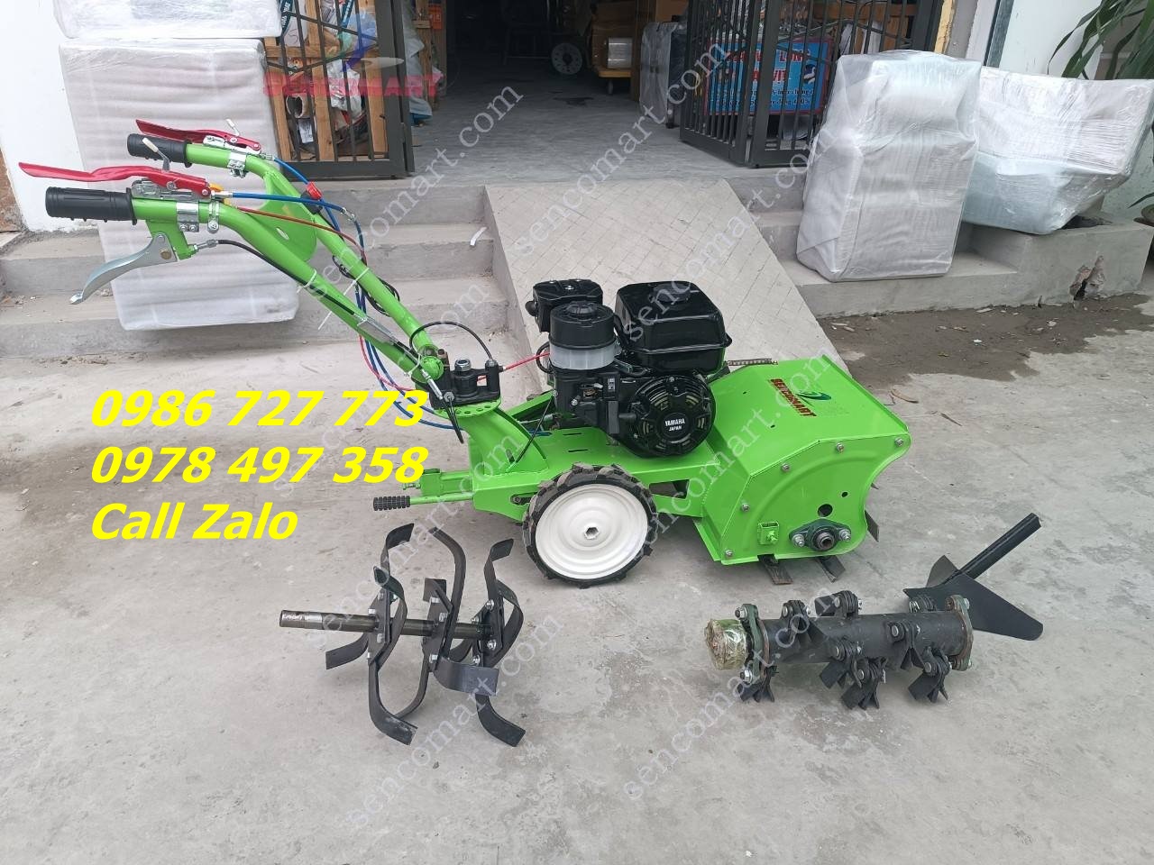 Máy cắt cỏ bằng trục băm chạy dầu hàm cắt 46cm Yamaha 7HP