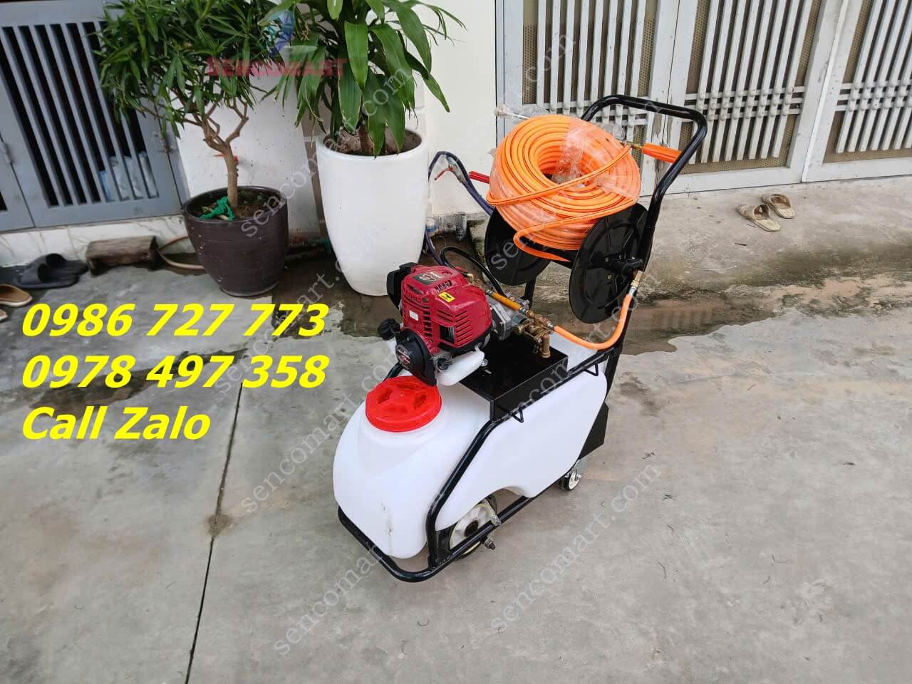 Tìm mua máy phun thuốc đẩy tay bình nằm 50L Honda GX35 4 thì giá rẻ
