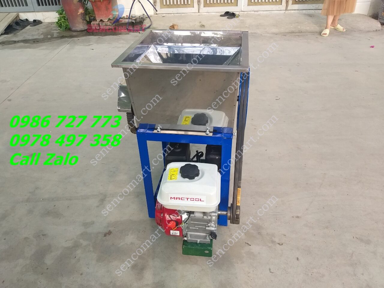 Máy Thái Cá, Cắt Cá Mồi Chạy Xăng 25 Lưỡi Siêu Sắc Bén