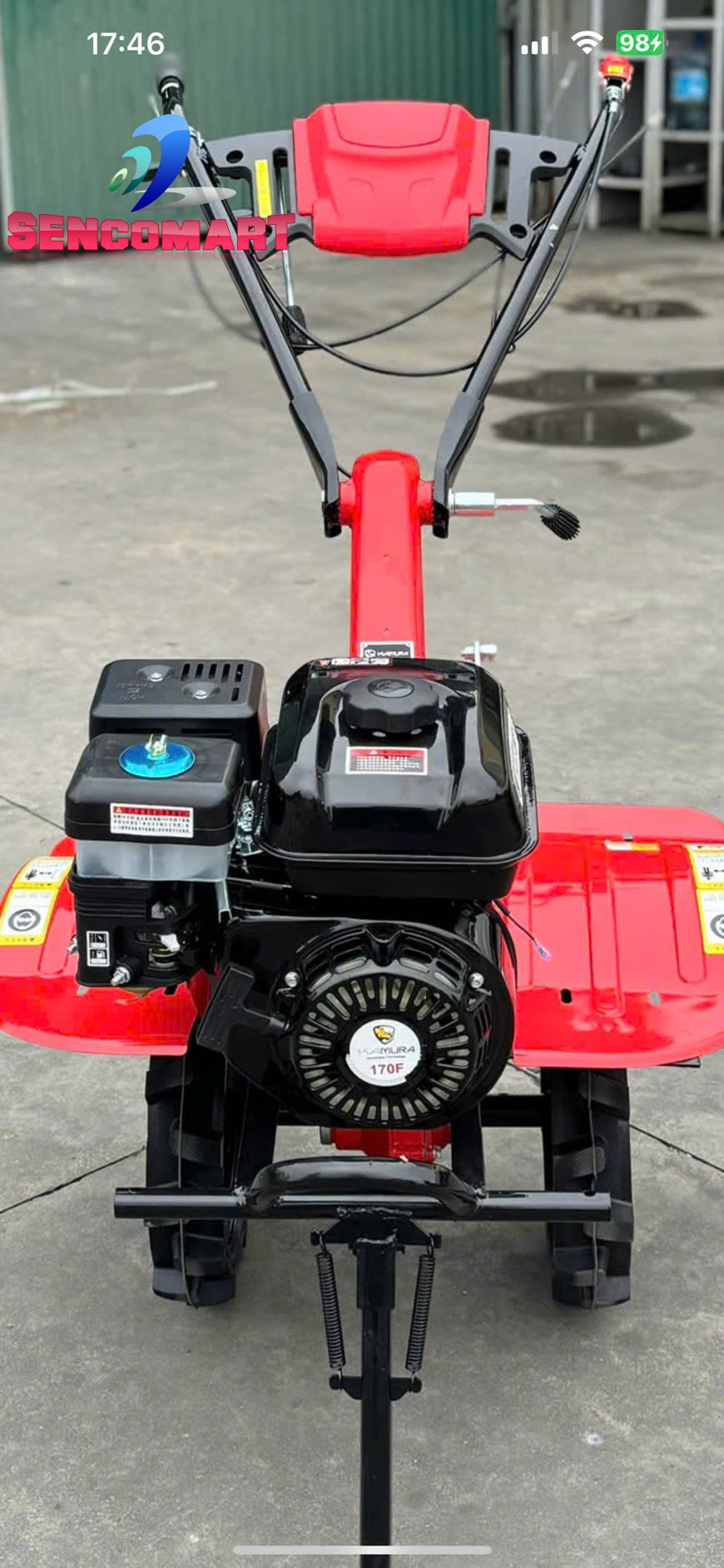 MÁY CÀY ĐẤT KAMURA 170F ĐẤU ĐẦU KHOẺ BỀN