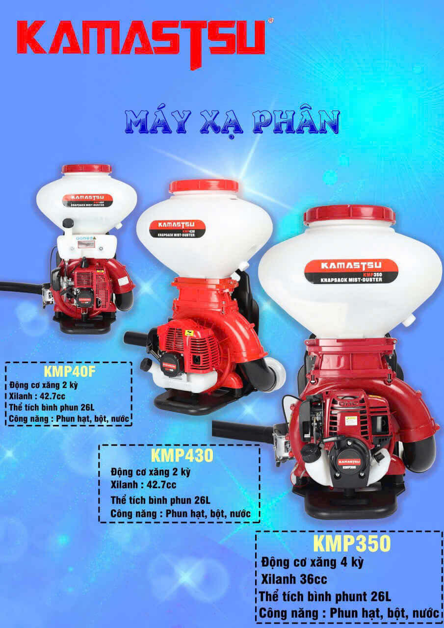 Máy Xạ Phân 4 Thì 26L Kamastsu KMP 350 Nhật Bản