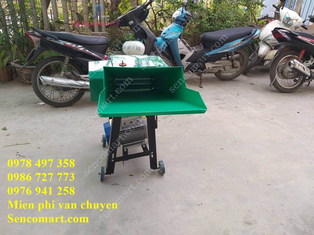 Máy băm rơm có lô tự cuốn, chỉnh được kích thước băm dài ngắn