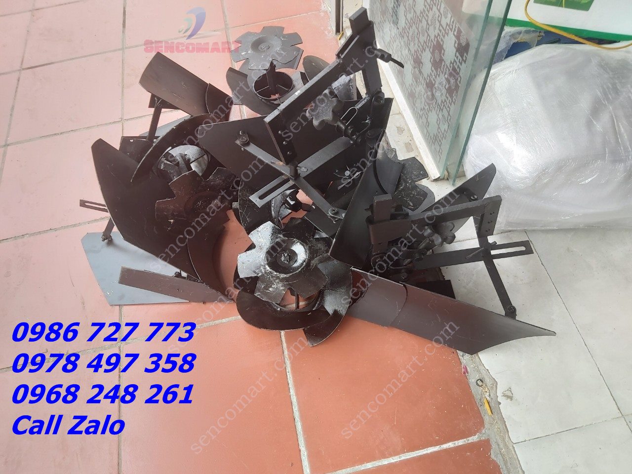 Combo Bộ Lên Luống, Rạch Rãnh Kèm Cân Bằng Cho Máy Xới Đất