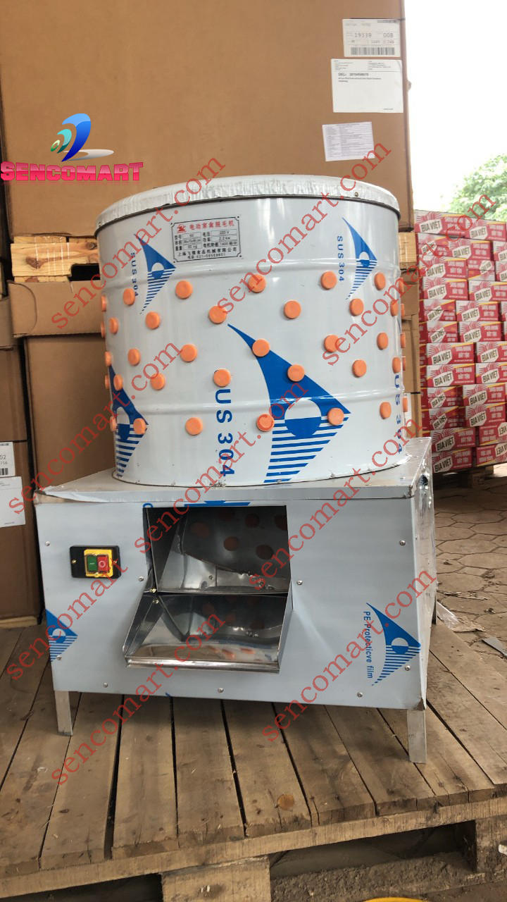 Máy vặt lông gà inox p50 động cơ Trung Quốc