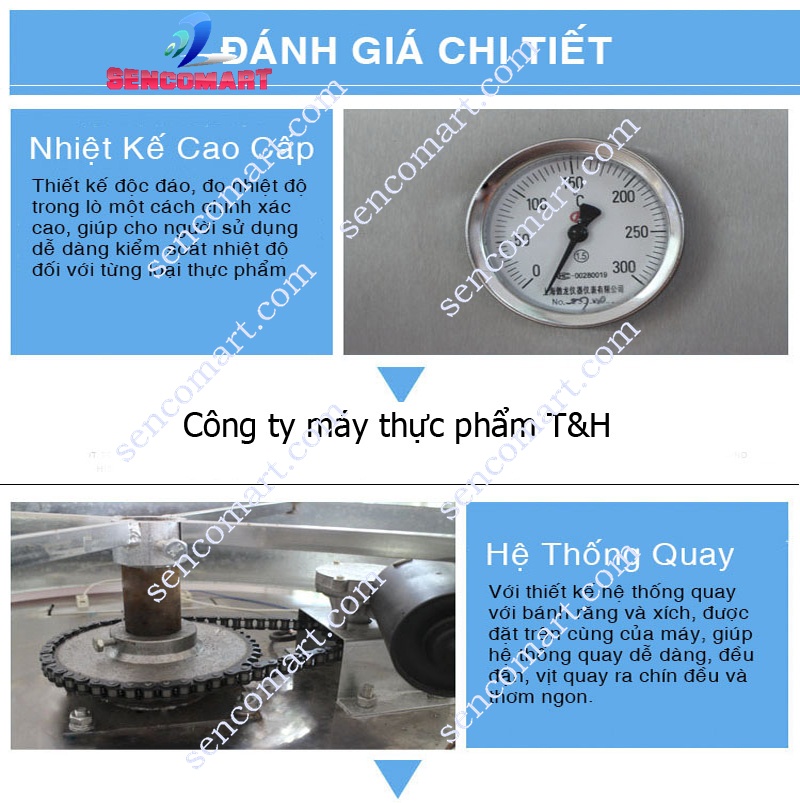 LÒ QUAY VỊT KÍNH XOAY 680S