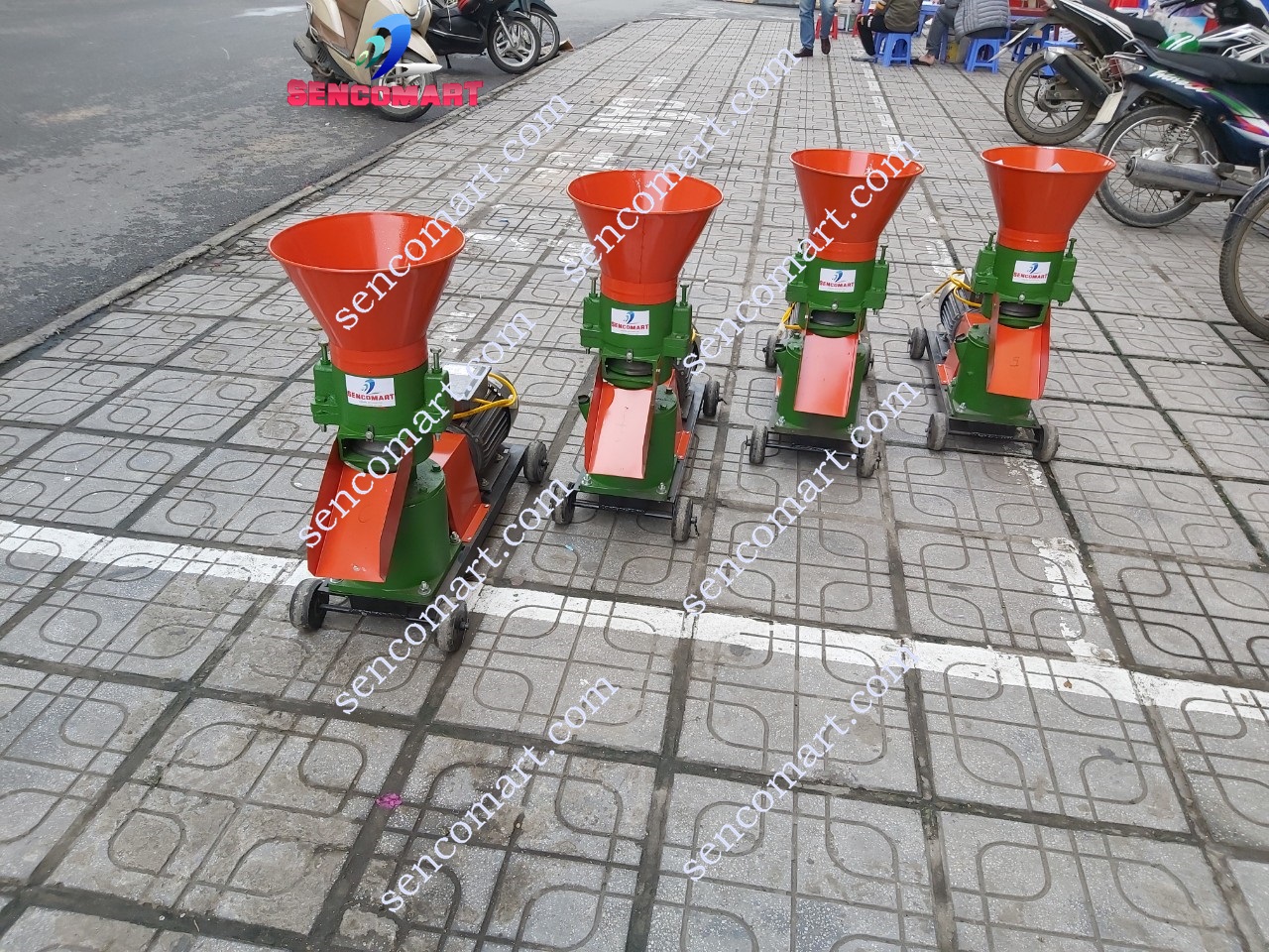 MÁY ÉP CÁM VIÊN TRỤC ĐỨNG SENCO150 PLUS MẪU MỚI NHẤT 2021