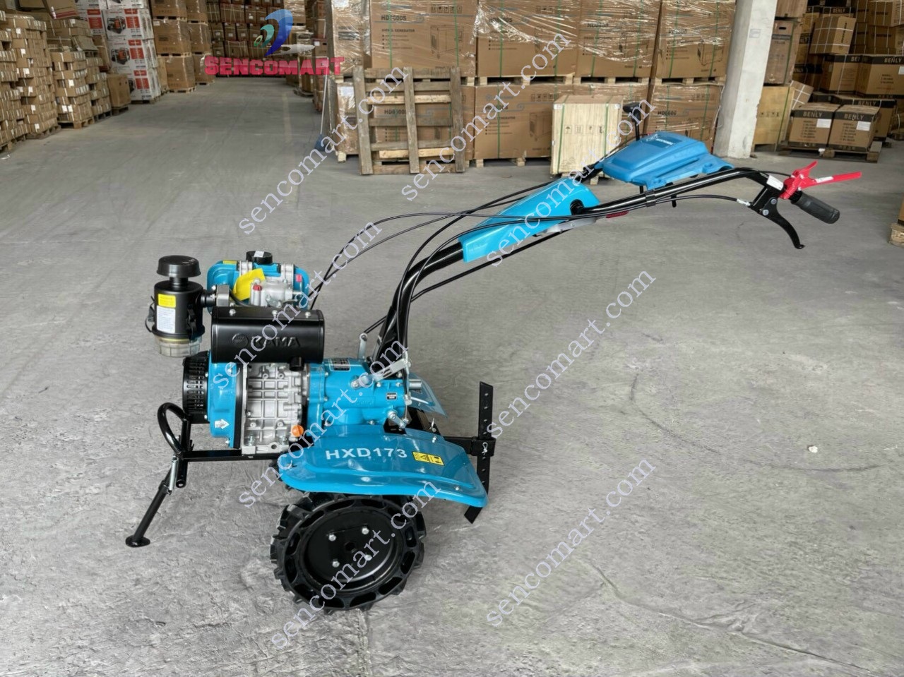 Máy cày đất chạy dầu HUSPANDA HXD173 Động cơ Kama