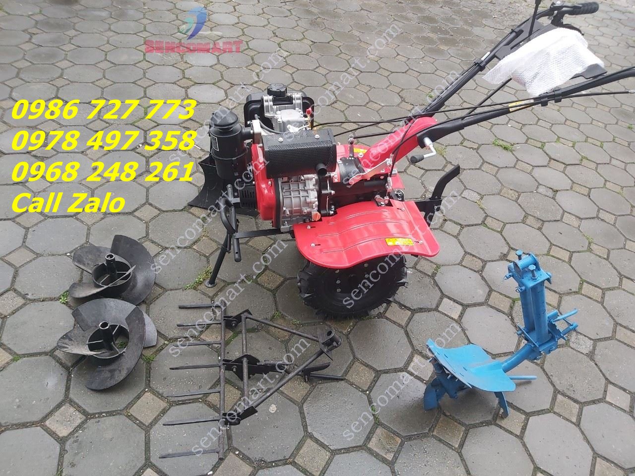 Máy xới đất Kamastsu KM 950SH chạy dầu ( có chuyển hướng phiên bản mới)