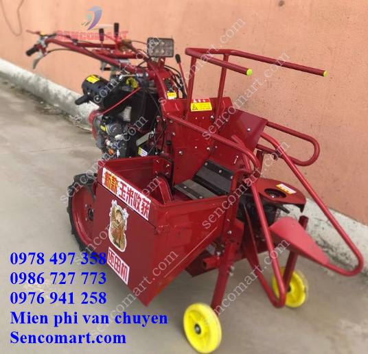 Máy thu hoạch ngô liên hoàn, động cơ dầu