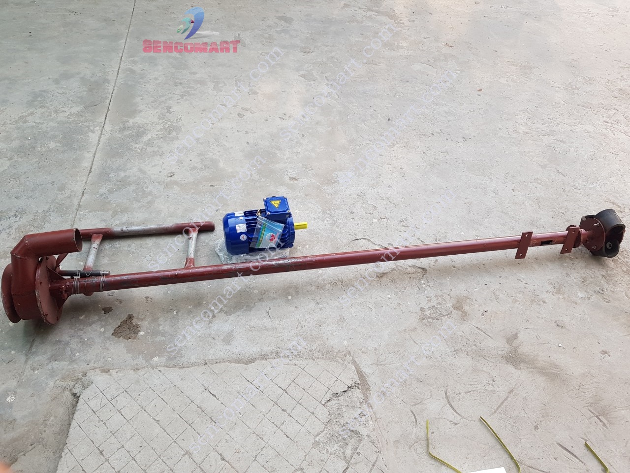 Máy hút bùn biogas điện 3 pha dài 2m5 loại chịu lực tốt