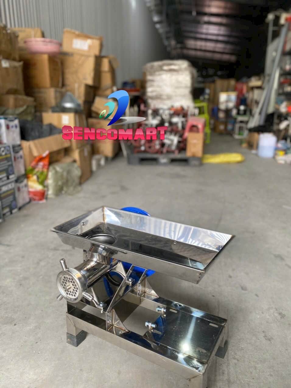 MÁY XAY THỊT XAY XƯƠNG ĐÚC INOX 12-22-32 CHỨ KÈM MÔ TƠ