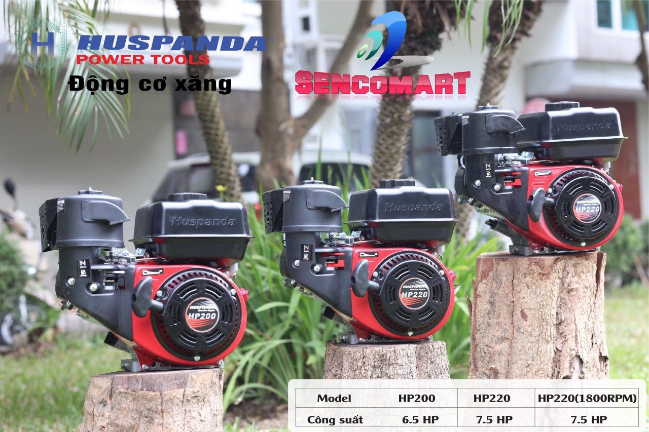 Động cơ xăng tua chậm HP220 ( 7.5hp- 1800 vòng/phút)