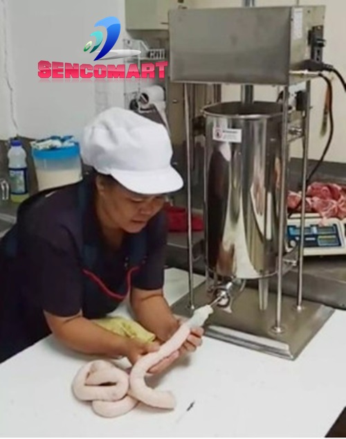 Máy làm xích xích, lạp xưởng chạy điện SENCO15L- Máy Đùn Xúc Xích, Đùn Lạp Xưởng 10kg