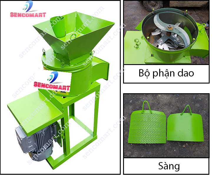 Máy xay cua cá ốc, băm chuối, cỏ rau bèo đa năng