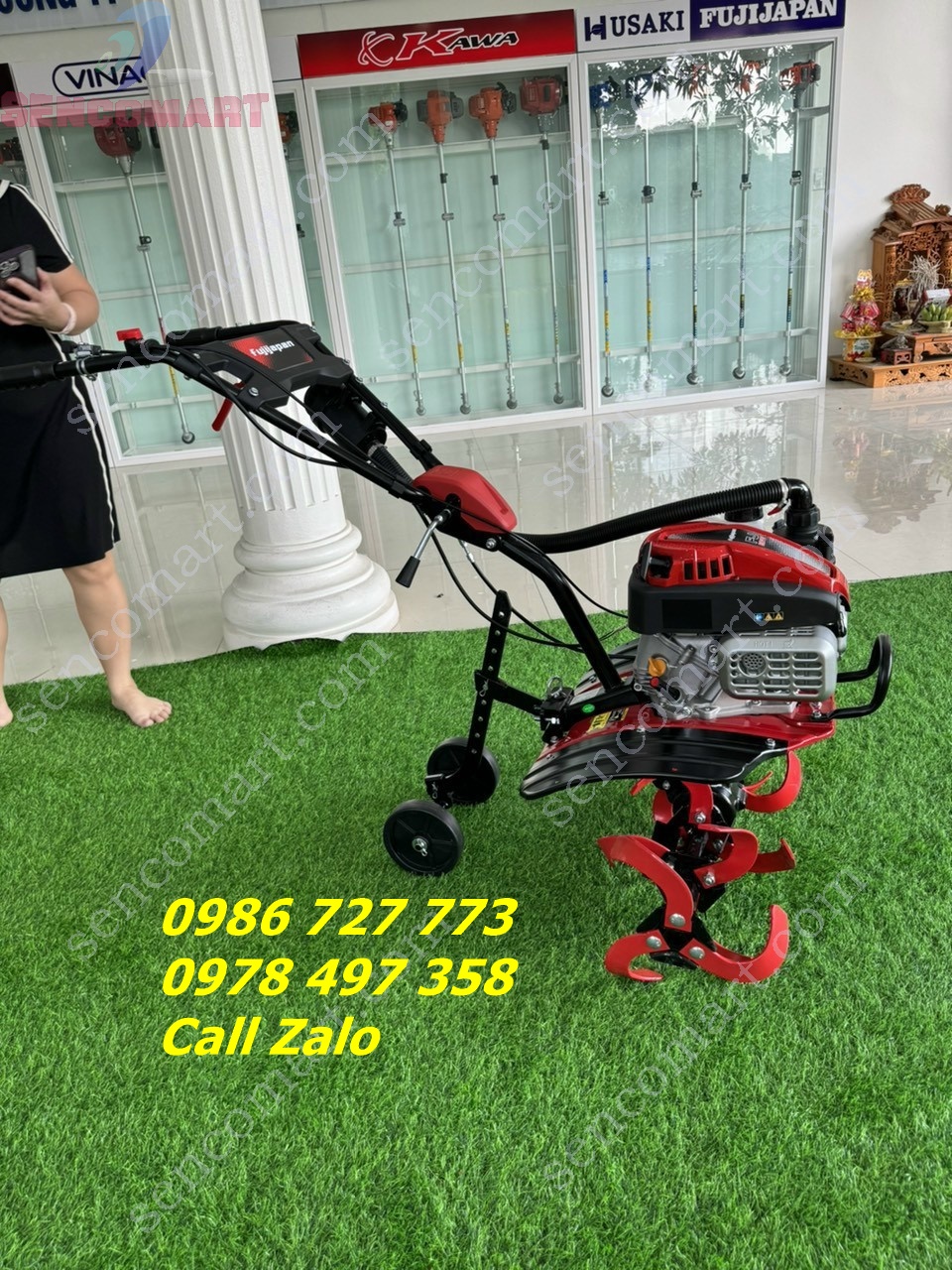 Máy xới đất nhật bản FUJIJAPAN FJ501V thêm bớt trục xới dễ dàng