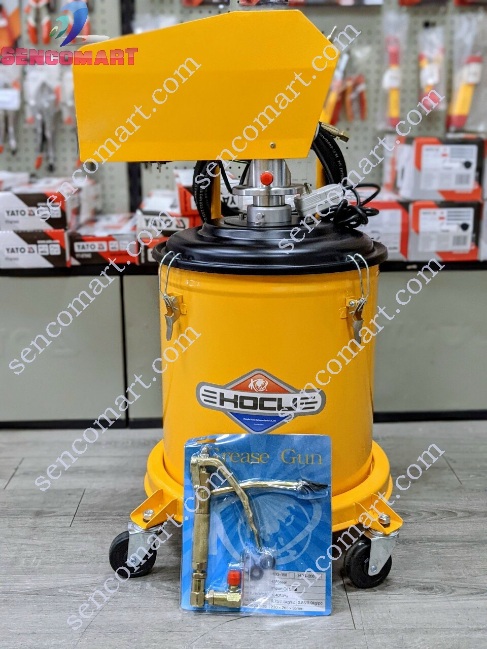 Máy bơm mỡ chạy điện 30L Kocu GZ-D2