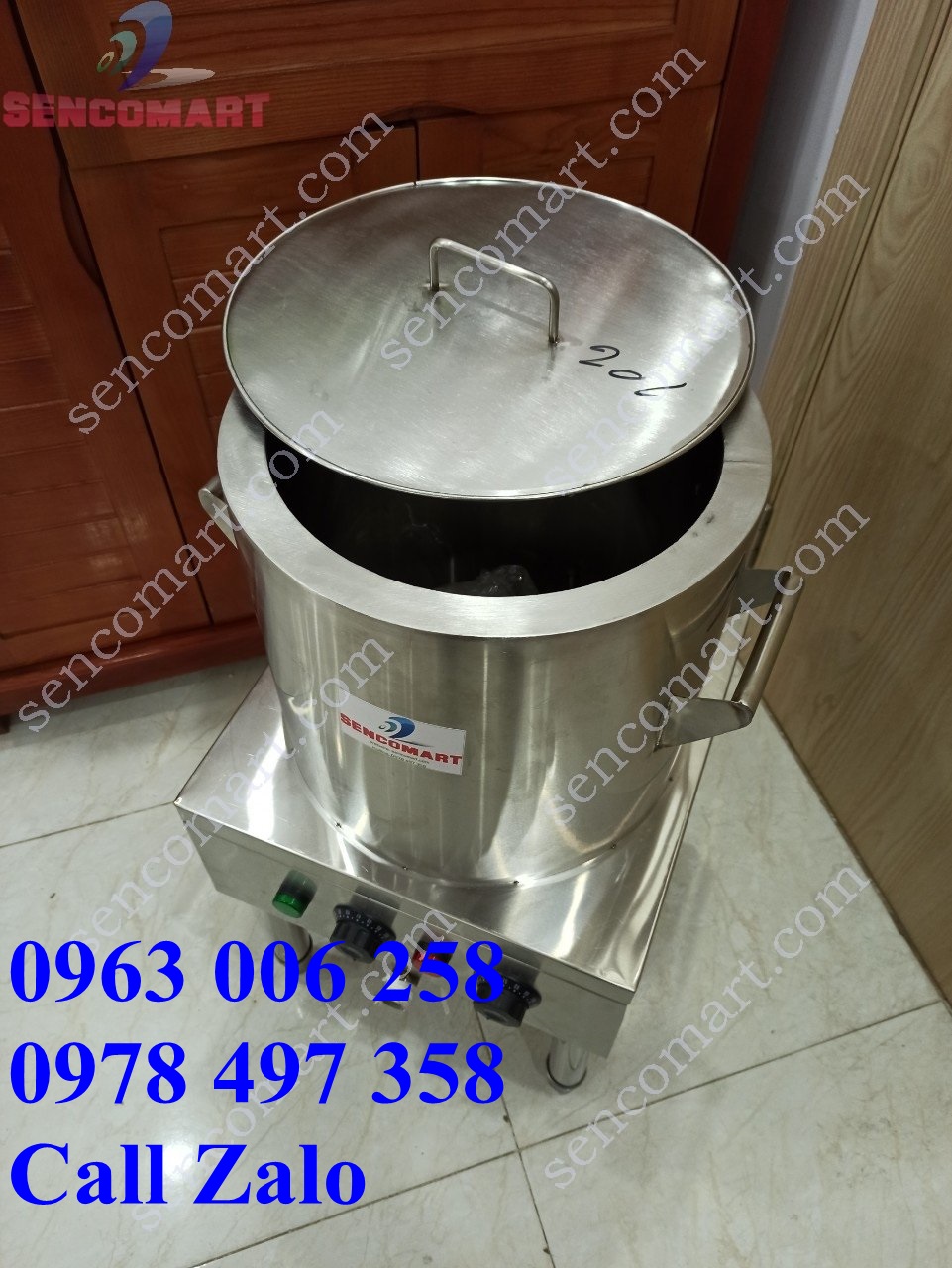 Nồi Nấu Phở 40L inox, Nồi Nấu Nước Lèo Hàng Việt Nam Cao Cấp
