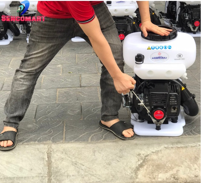 Máy phun thuốc Kawasaki TK65 Nhật Bản- Máy Xạ Phân- Vôi Bột Hàng  Chính Hãng