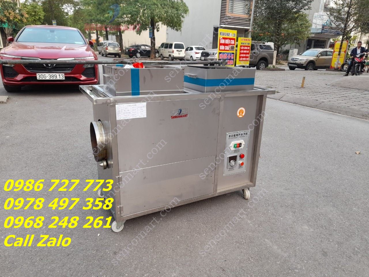 Máy rang hạt dẻ chạy điện 15kg/h SC15-RH