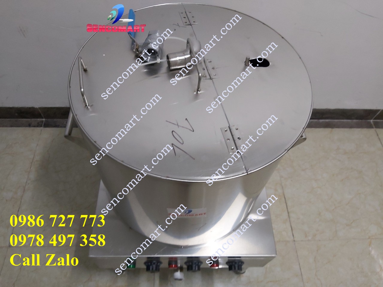 Nồi Nấu Phở 70 Lít có giỏ đựng xương siêu tiện