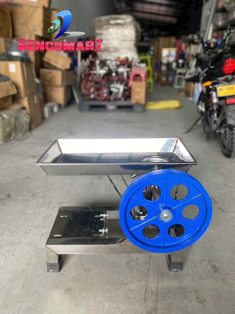 Cối Đúc Inox Đùn Thịt Xương giá rẻ 22 Inox Không Motor có đầy đủ cối, chân giá, phễu, phụ kiện đi kèm