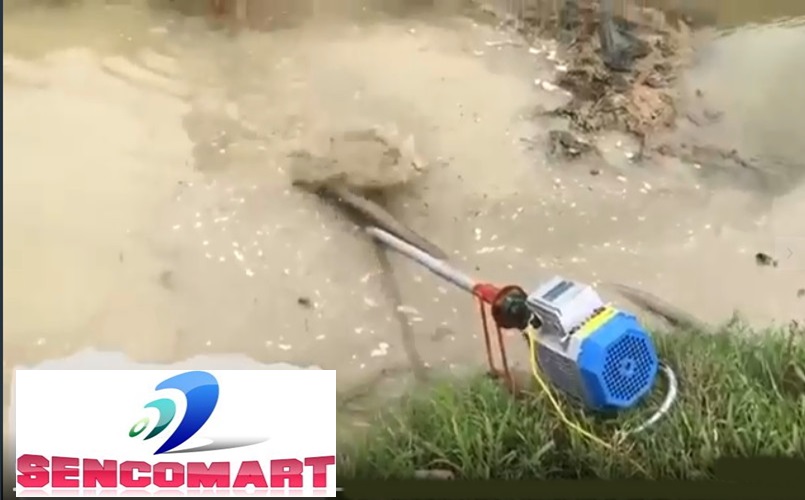 Máy bơm hút bùn cát chất thải biogas, Máy hút bùn ao HB-22SC