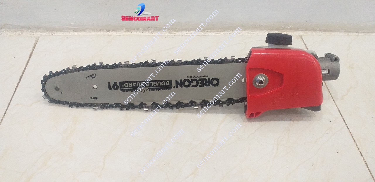 Đầu cưa cành trên cao SC5 lắp cho máy cắt cỏ, máy xạc cỏ- Đầu cưa xích trên cao