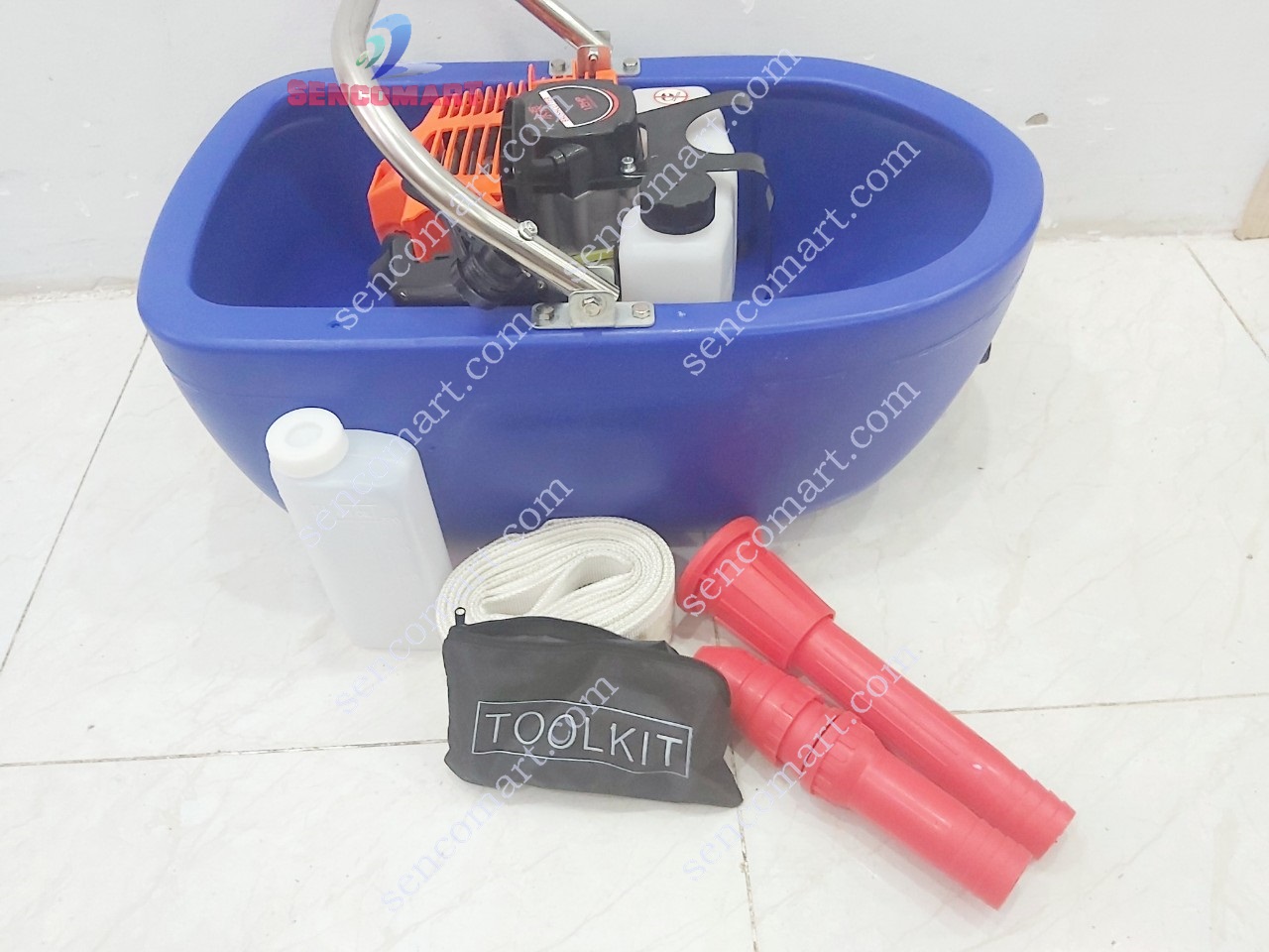 Máy Bơm Thuyền Thả Nổi Động Cơ 2 THÌ Dây dài 5m