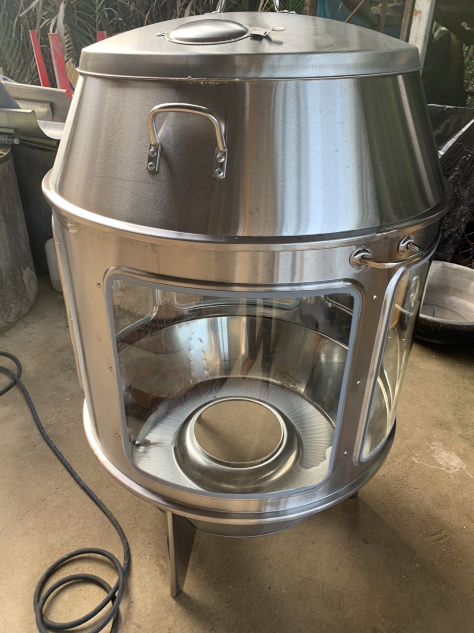 LU QUAY GÀ VỊT CÓ KÍNH PHI 80-TK080