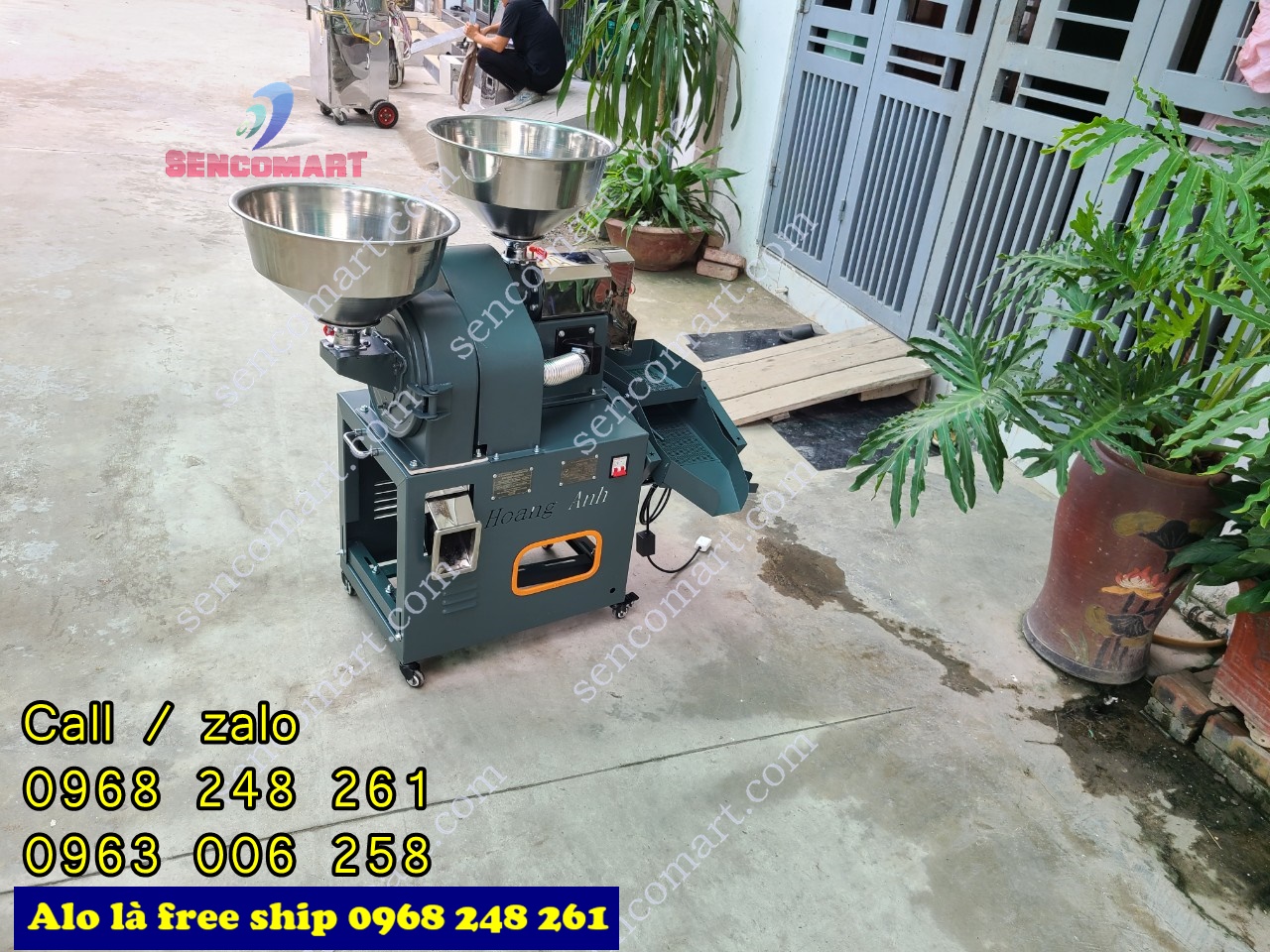 Máy xay xát và nghiền 4 chức năng Hoàng Anh HA5555 Inox