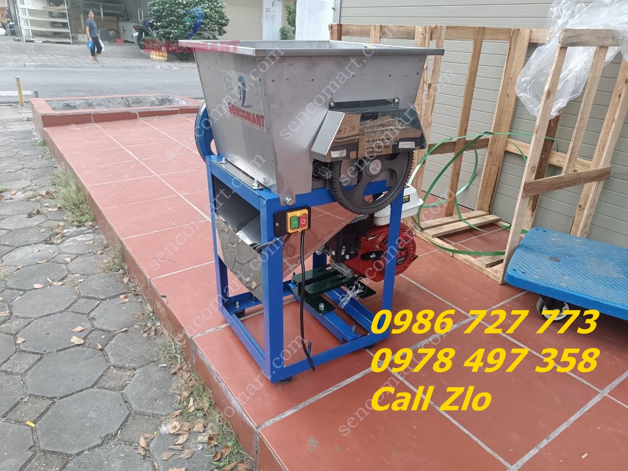 MÁY CẮT CÁ CHẠY XĂNG 6.5HP