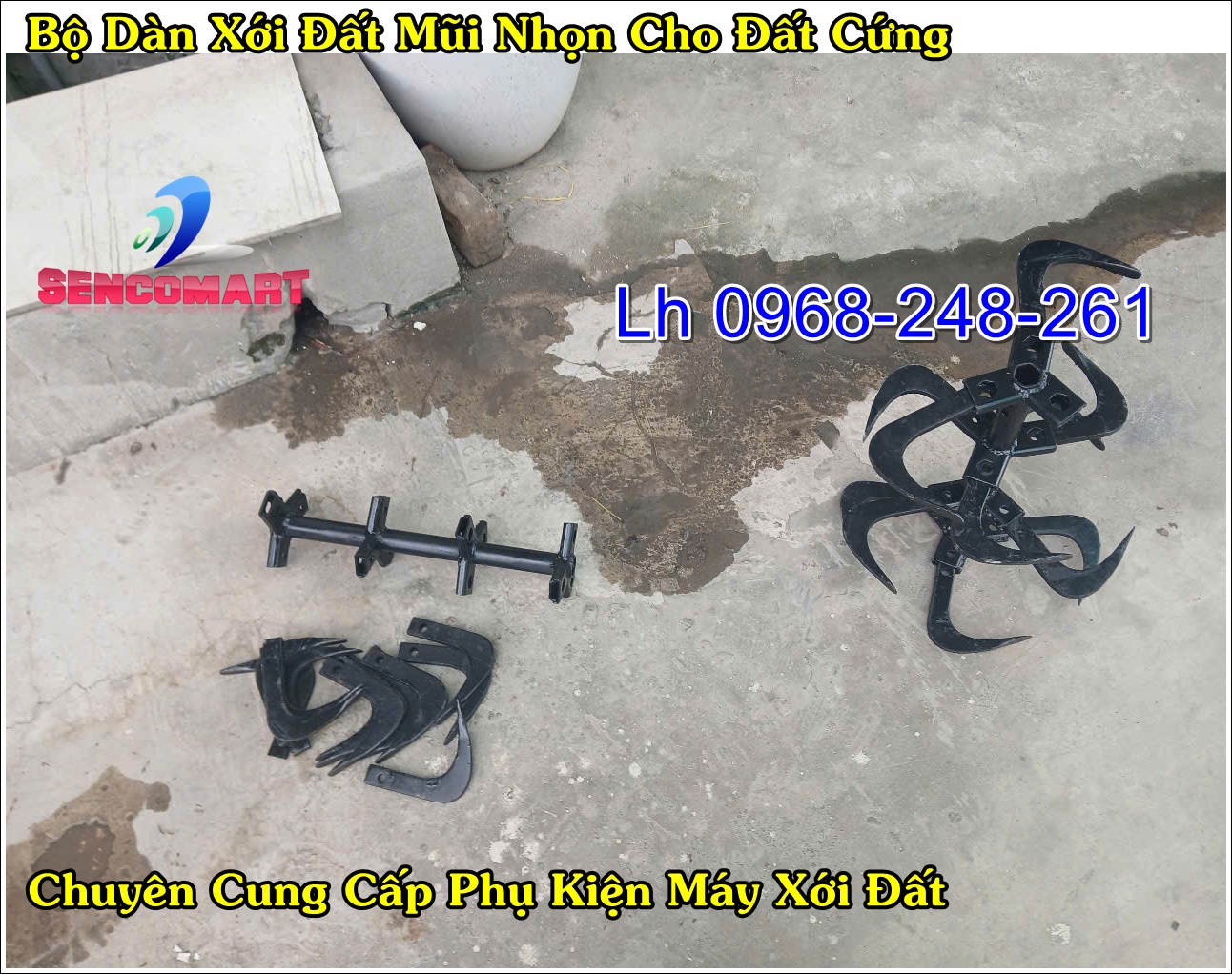 Bộ xới đất cứng lắp vào máy xới đất đa năng