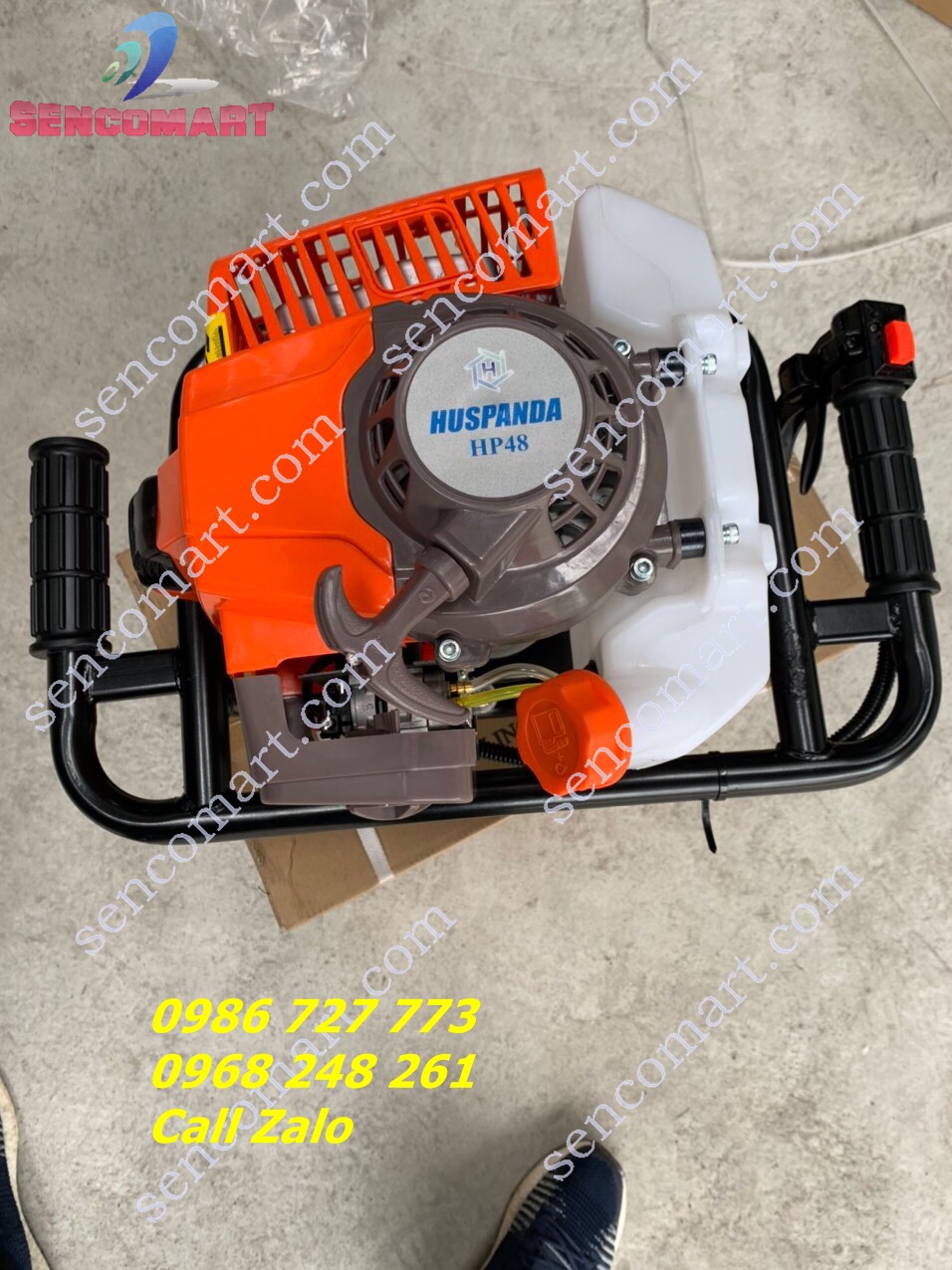 Máy khoan đất Huspanda H480, máy đào hố trồng cây công suất 2.4kw