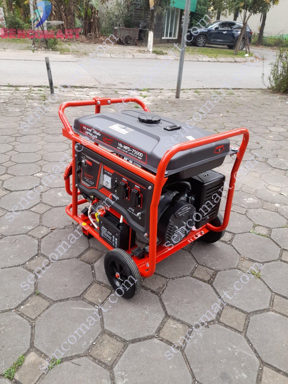 Máy Phát Điện Chạy Xăng 5kw Vinafarm VN-MPD-7500D Đề