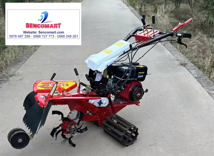 Máy đào rãnh cầu trước 15HP Yamaha, máy đào rãnh thoát nước 6 chức năng