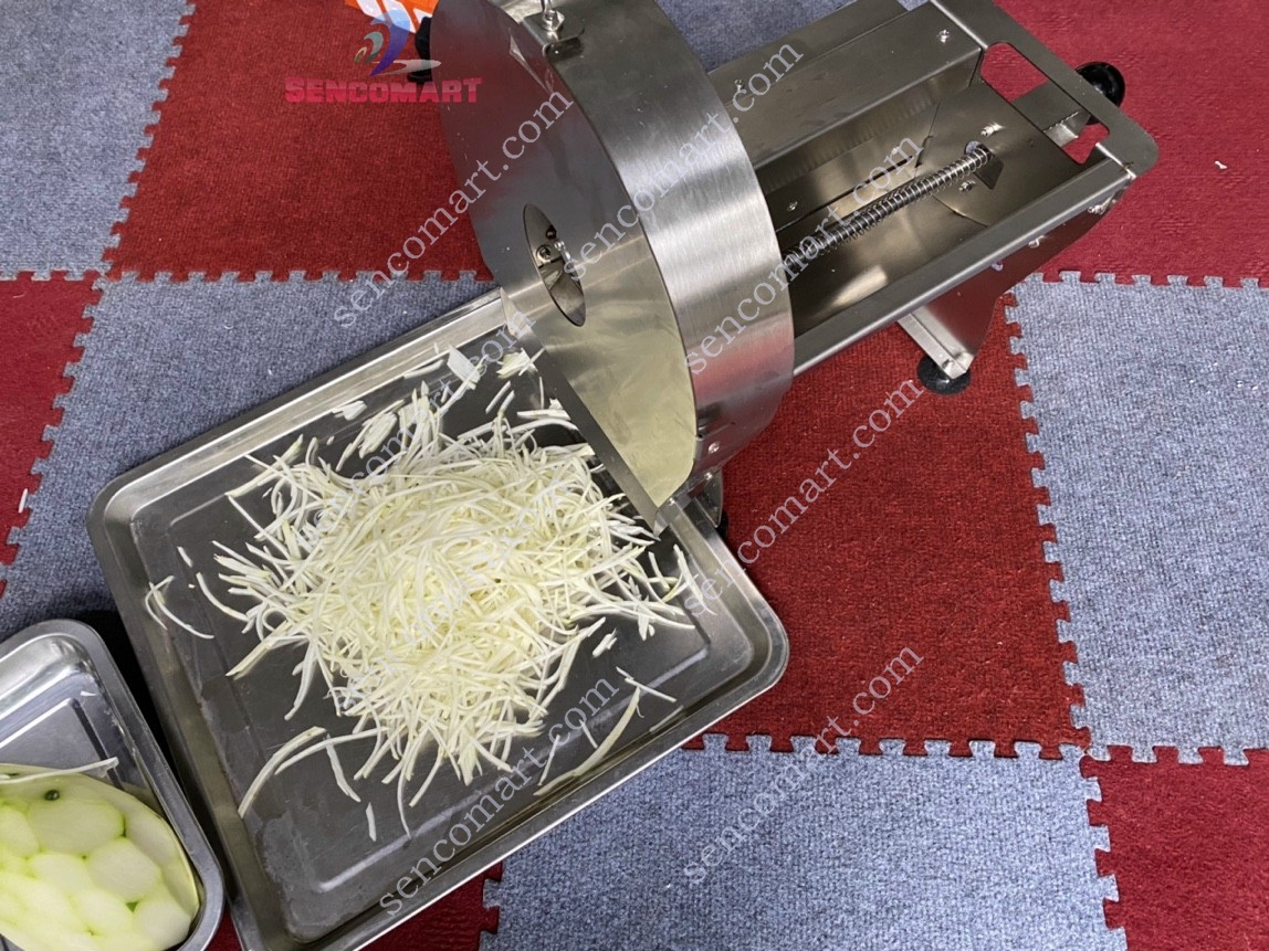 Máy Thái Lát Thái Sợi Củ Qủa INOX, Thái Sợi Hành Tây Đẩy Tay