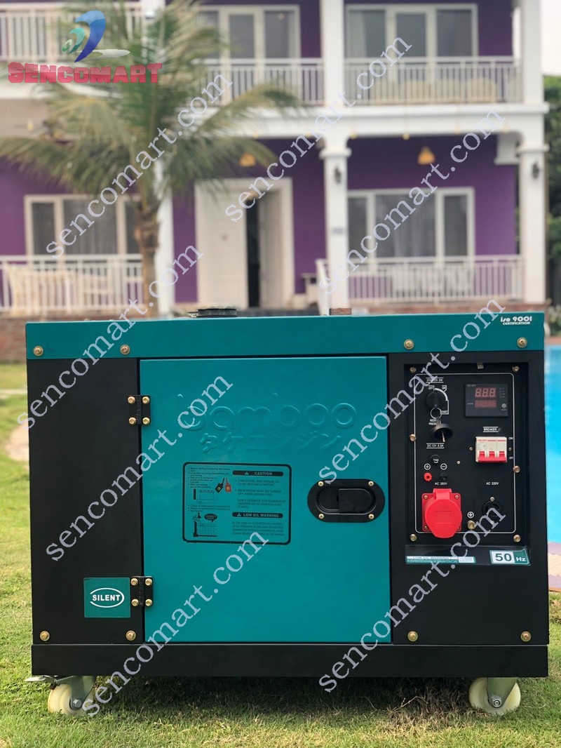Máy phát điện 8kw 3 pha chạy dầu Bamboo Bmb 9800ET