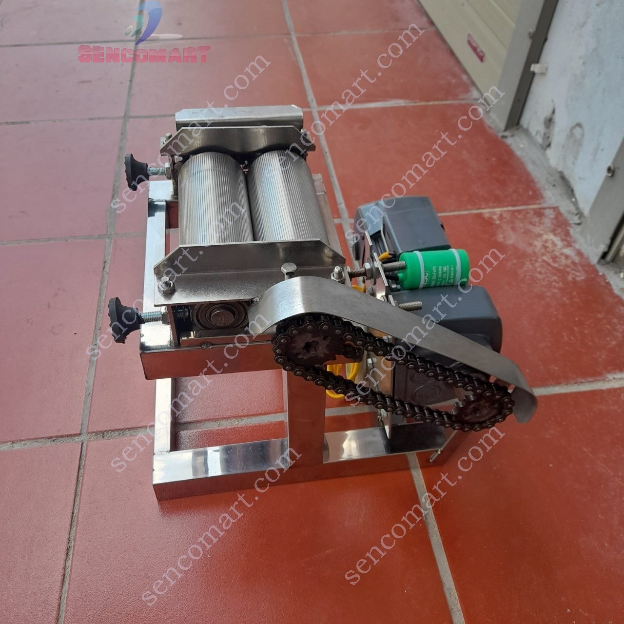 Máy Cán Mực Chạy Điện Lô Vân Gân Hàng Sencomart Sản Xuất