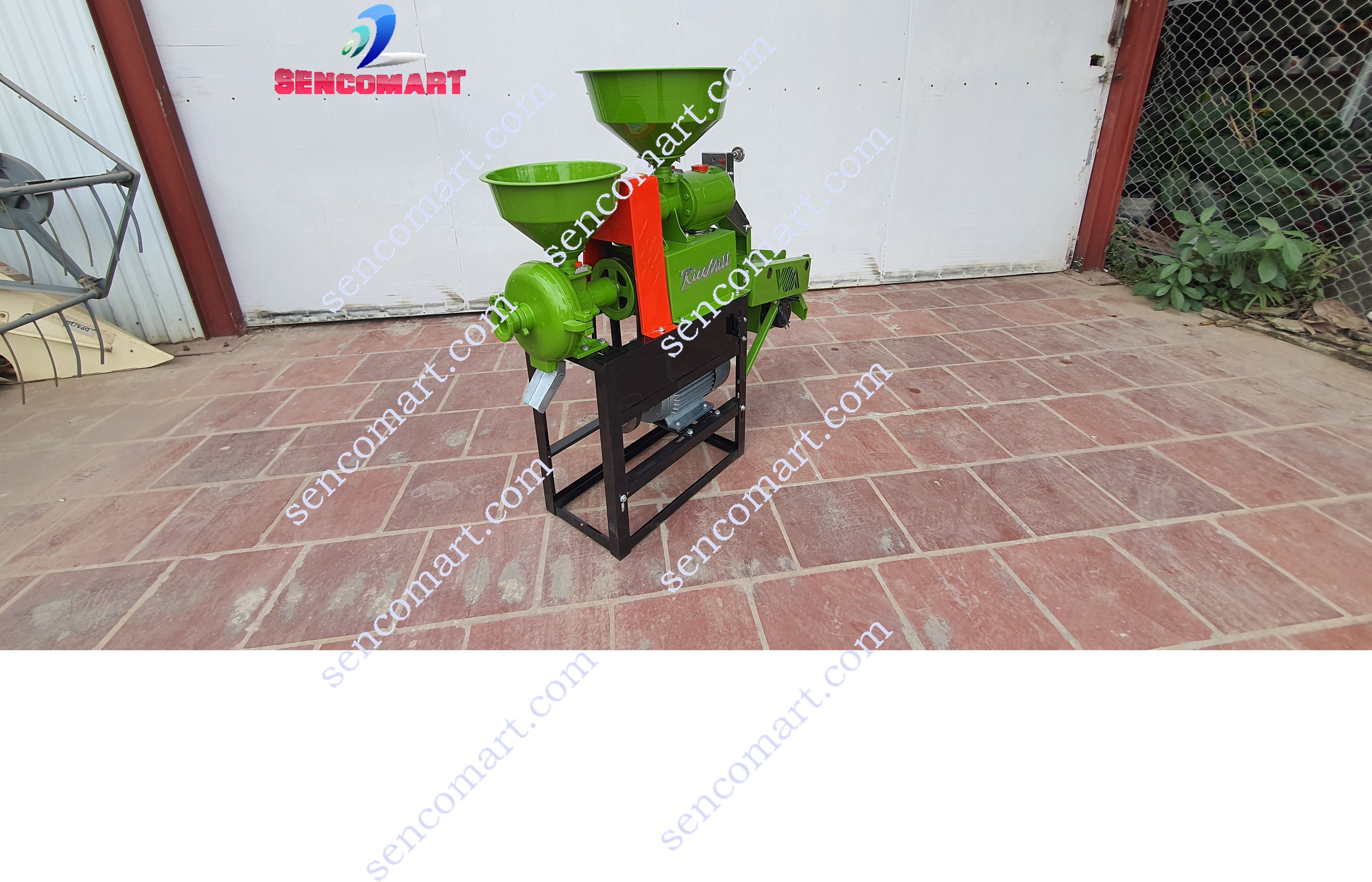 Máy xay xát gạo ba chức năng xay xát lúa gạo –  nghiền bột mịn, vỡ ngô vỡ đỗ SENCO3CN