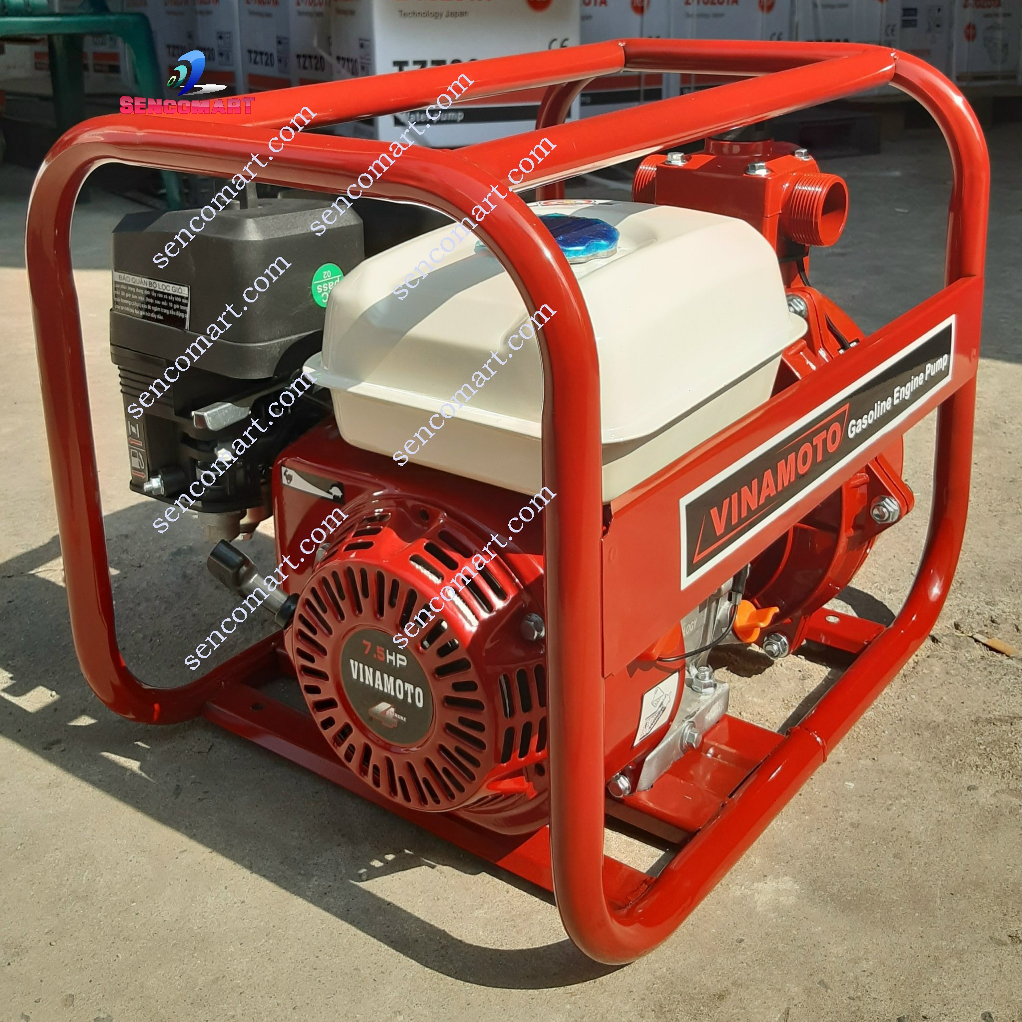 MÁY BƠM NƯỚC PHÒNG CHÁY CHỮA CHÁY VINAMOTO ĐẨY CAO 50M