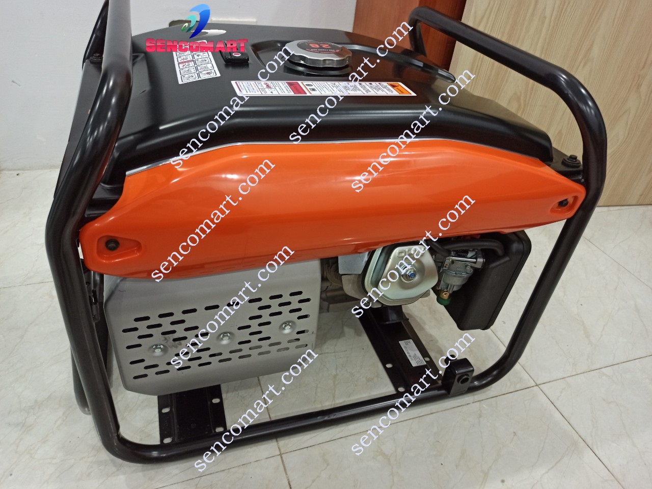 Máy phát điện Huspanda H6600 chính hãng (giật tay có bánh xe kéo)