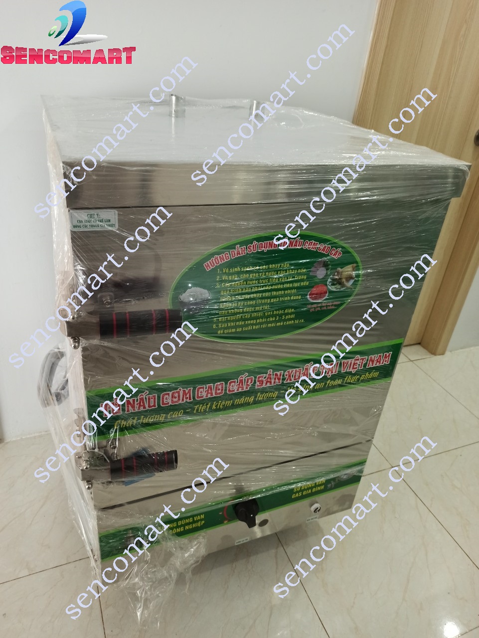 Tủ Nấu Cơm Bằng Điện 6 Khay Nấu nấu 15- 18kg Gạo Hàng Việt Nam Chất Lượng Cao