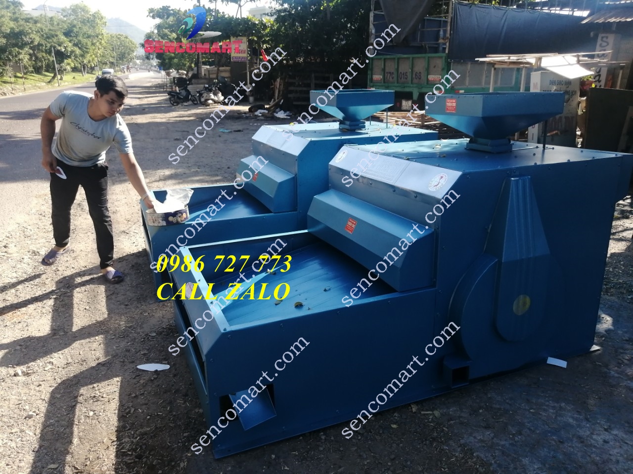 Máy Lọc Sạn Gạo 700kg/h Đạt Tiêu Chuẩn Xuất Khẩu