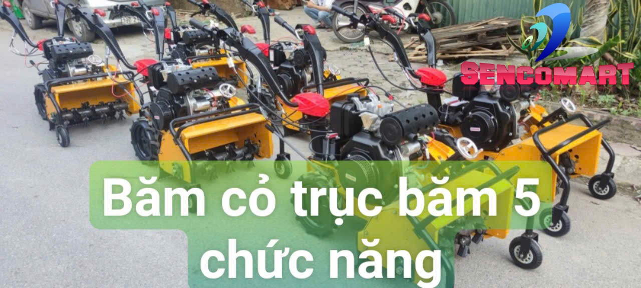 Máy Băm Cỏ Tự Hành Trục Băm Booyoung 178 Giá Rẻ