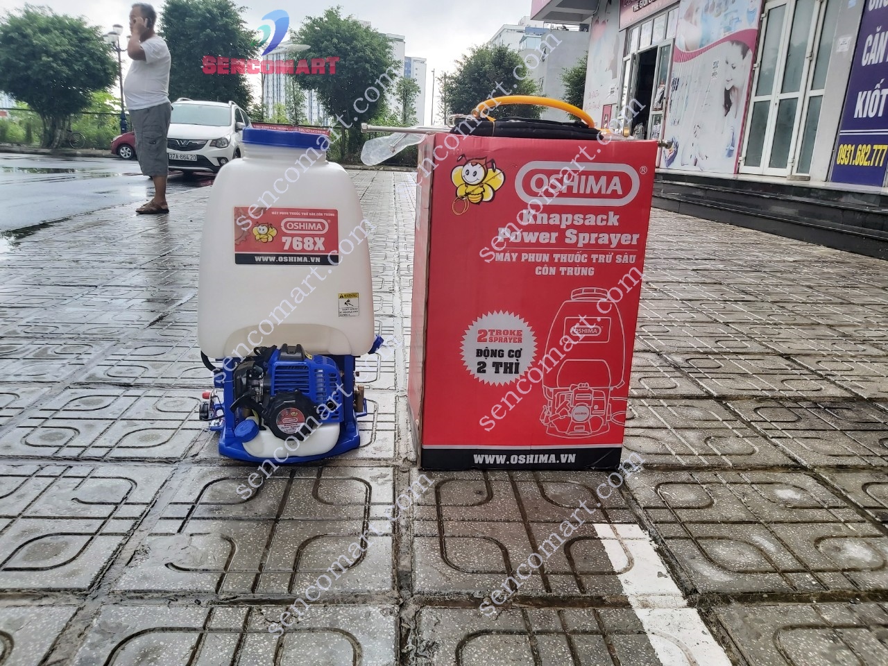 Máy phun thuốc trừ sâu Oshima 768X- Bình xịt thuốc chạy xăng Oshima 768x