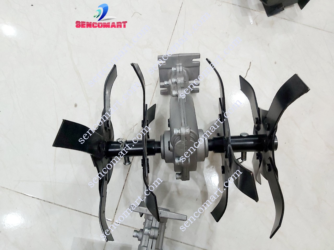 Đầu xới đất lắp máy cắt cỏ nòng 26mm, 28mm, 7 khía, 9 khía