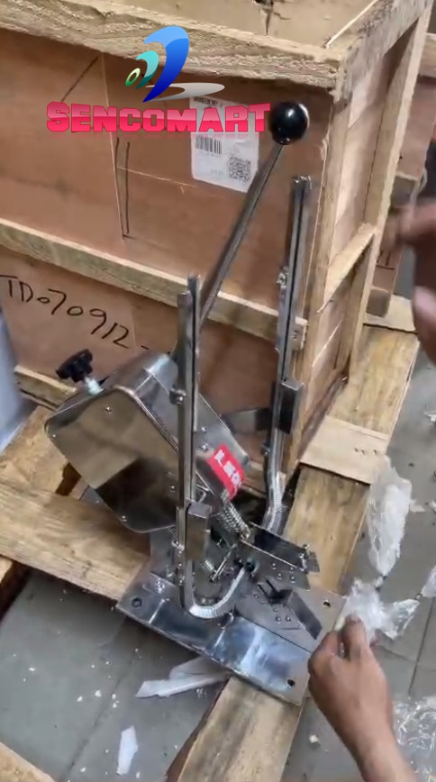 Máy ghim xúc xích 2 đầu, máy kẹp xúc xích 2 đầu KXX-2Đ